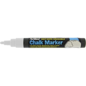 ARTLINE CHALK MARKER 2.0 MM HVIT SPISS