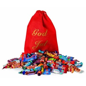 JULESEKK MED INNPAKKEDE KONFEKTBITER