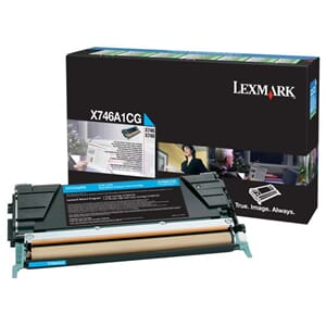 TONER LEXMARK X746A1CG  7K BLÅ
