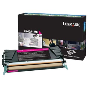 TONER LEXMARK X746A1MG 7K RØD
