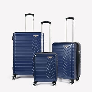 KOFFERT NORDIC EDITION 3-SETT NAVY EKSPANDERBAR