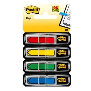 POST-IT INDEX 684ARR3 PIL 12X43MM(4PK)