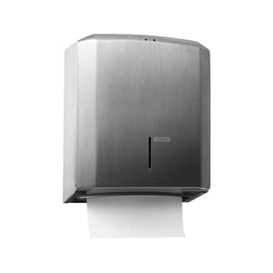 DISPENSER KATRIN TØRKEARK C-FOLD STÅL