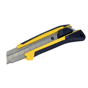 KNIV STOR 18MM M/GUMMIGREP