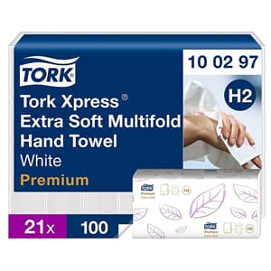HÅNDKLE TORK PREMIUM INTERFOLD EX MYK 4 PANEL 100297 H2