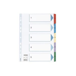 REGISTER ESSELTE A4 MYLAR 1-5