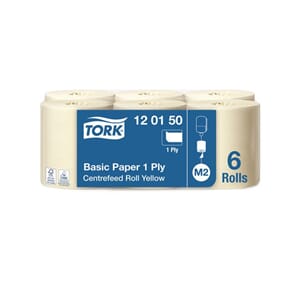 TØRKERULL TORK BASIC 1L M2 300M GUL (6) 120150