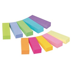 BOKMERKE POST-IT 15X50 ASS. FARGER (10)