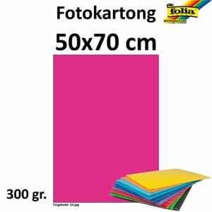 FOTOKARTONG 50X70 300G ROSA