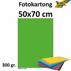 FOTOKARTONG 50X70 300G GRESSGRØNN 226155