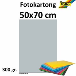 FOTOKARTONG 50X70 300G SØLV