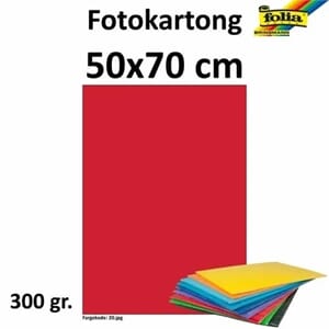 FOTOKARTONG 50X70 300G MØRKRØD 226122
