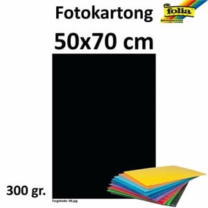 FOTOKARTONG 50X70 300G SORT