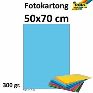FOTOKARTONG 300G 50X70 10 ARK HIMMELBLÅ