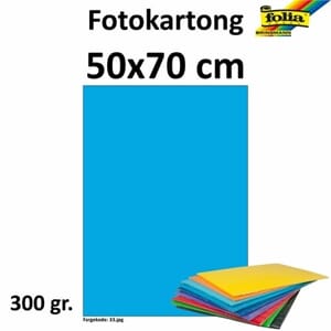 FOTOKARTONG 50X70 300G LYSBLÅ
