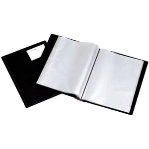 PRESENTASJONSMAPPE ESSELTE A4 24L SORT 54674