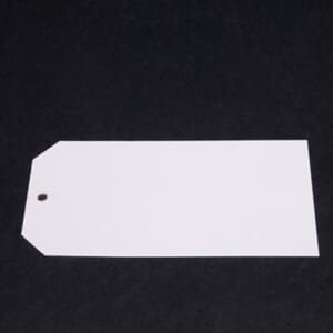 MERKELAPP PLAST M/MALJE 220X115X0,2MM (25)