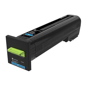 TONER LEXMARK 72K2XCE CORPORATE CYAN 22K