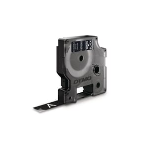 MERKETAPE DYMO D1 12MM X 3M HVIT/SORT