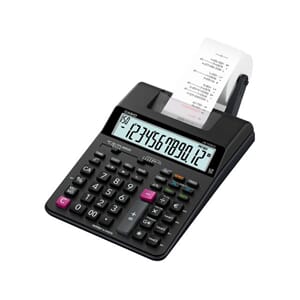 BORDREGNER CASIO HR150RCE SORT RØD UTSKR