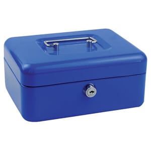 PENGESKRIN METALL 9X20X16 CM BLÅ