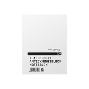 KLADDEBLOKK EMO A6 60G 100 BLAD ULINJERT