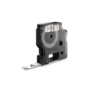 MERKETAPE DYMO D1 12MM X 7M SORT/HVIT 45013