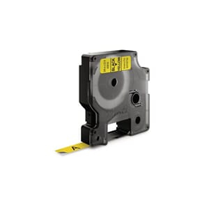 MERKETAPE DYMO D1 9MM X 7M SORT/GUL