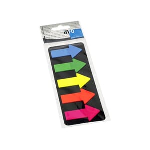 BOKMERKE INFO BIG ARROW 25X45MM ASS.