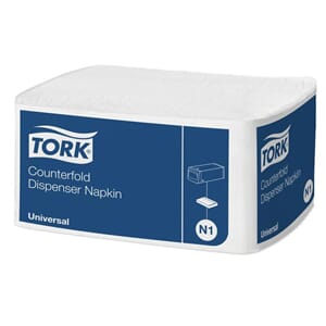 DISPENSERSERVIETT TORK 1L N1 HVIT (300)