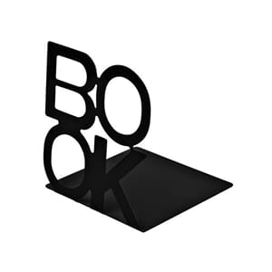 BOKSTØTTE METALL BOOK SORT (2)