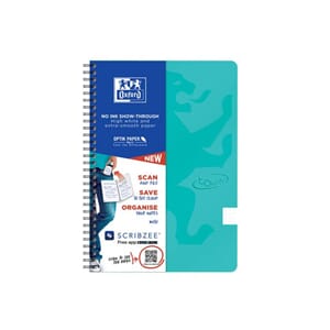 NOTATBOK OXFORD TOUCH B5 90G DOT MINT
