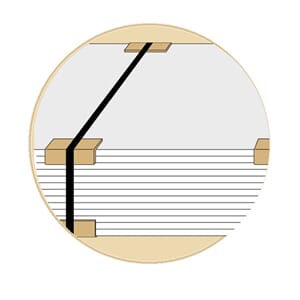 BÅNDBESKYTTER 35X35X3/50MM - 2000STK, HVIT