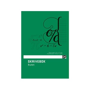 SKRIVEBOK A4 5X10 RUTET 24BL 80G EMO