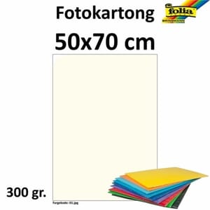 FOTOKARTONG FOLIA 50X70 300G PERLEHVIT