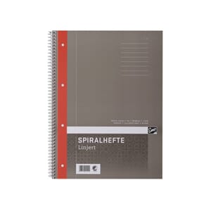 SPIRALHEFTE EMO A4 70G 80 BL LINJER