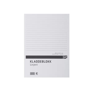 KLADDEBLOKK  A4 LINJ. 100BL 60G