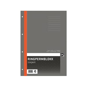 RINGPERMBLOKK EMO A4 70G 80BL LINJERT