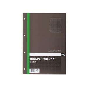 RINGPERMBLOKK RUTER A4 70G HULL LIMT LANGSIDE