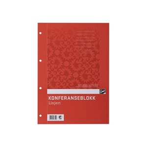 KONFERANSEBLOKK EMO A4 70G 100BL LINJER