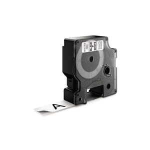 TAPE DYMO D1 19MM X 7M SORT/HVIT (10)