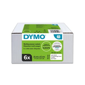 ETIKETT DYMO UNIVERSAL 57X32MMX1000 (6)
