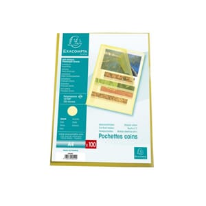 PLASTOMSLAG EXACOMPTA A4 GUL 120MY (100)