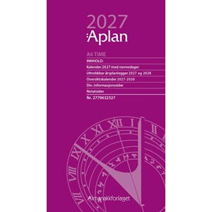 APLAN A6 TIME UKE ÅRSSETT