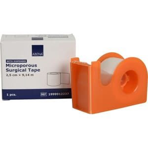 TAPE ABENA MICROPORE 9MX2,5CM HVIT