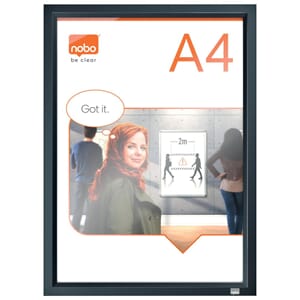 PLAKATRAMME A4 SORT IMPRESSIONPRO NOBO