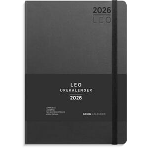 UKEKALENDER GRIEG LEO A5 LITE 2026 SORT