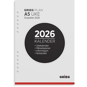 ÅRSPAKKE GRIEG A5 2026 UKE