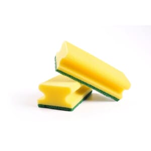 SKURESVAMP GUL/GRØNN MED GREP(10)