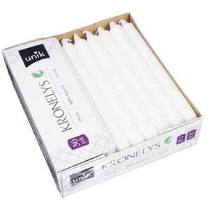 KRONELYS HVIT 100% 24CM UNIK (30)
